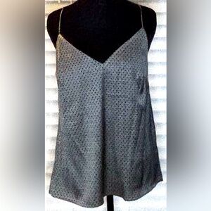 H&M Monochrome V-Neck Spaghetti Strap Camisole, Size 6, NWT
